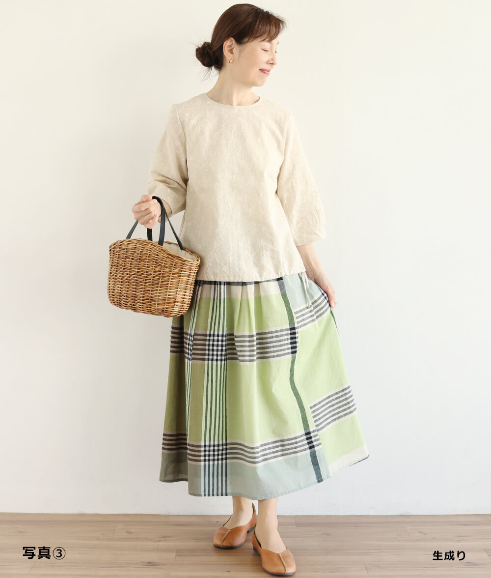 レースブラウジングブラウス