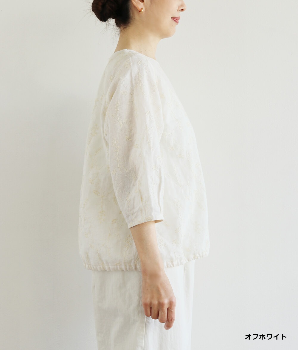 レースブラウジングブラウス