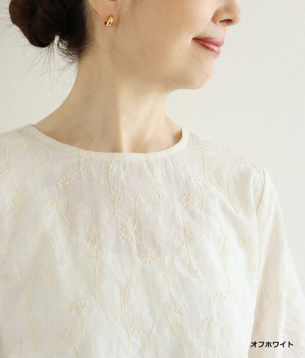 レースブラウジングブラウス