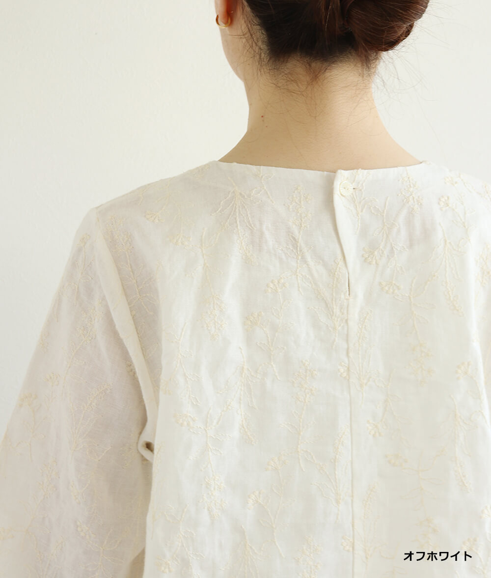 レースブラウジングブラウス