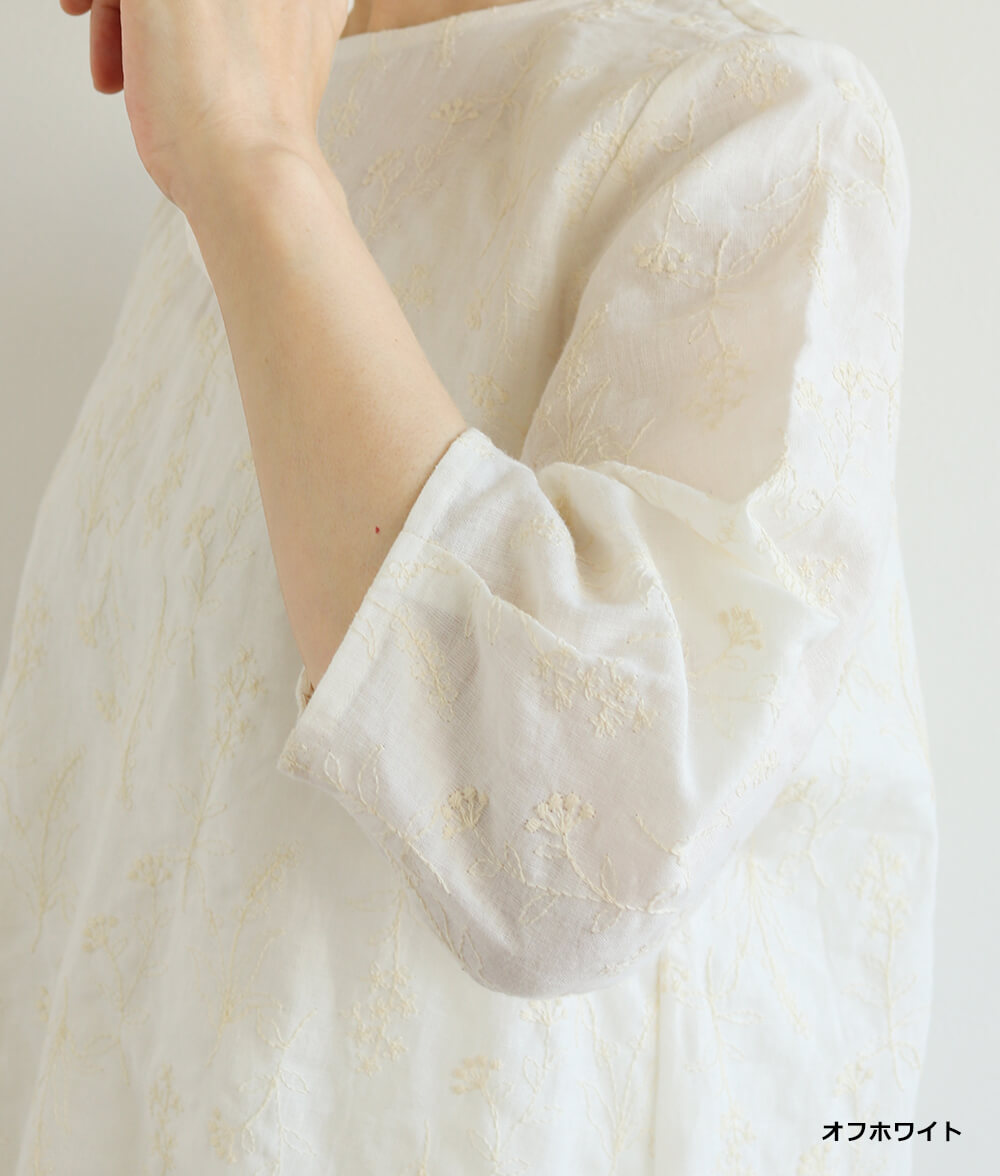 レースブラウジングブラウス