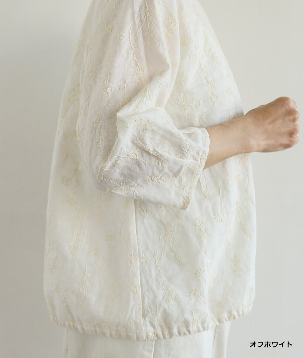 レースブラウジングブラウス