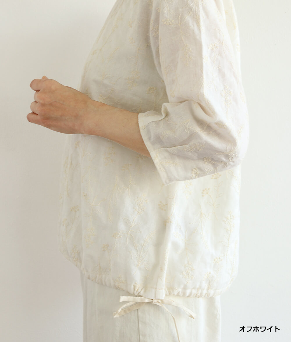 レースブラウジングブラウス