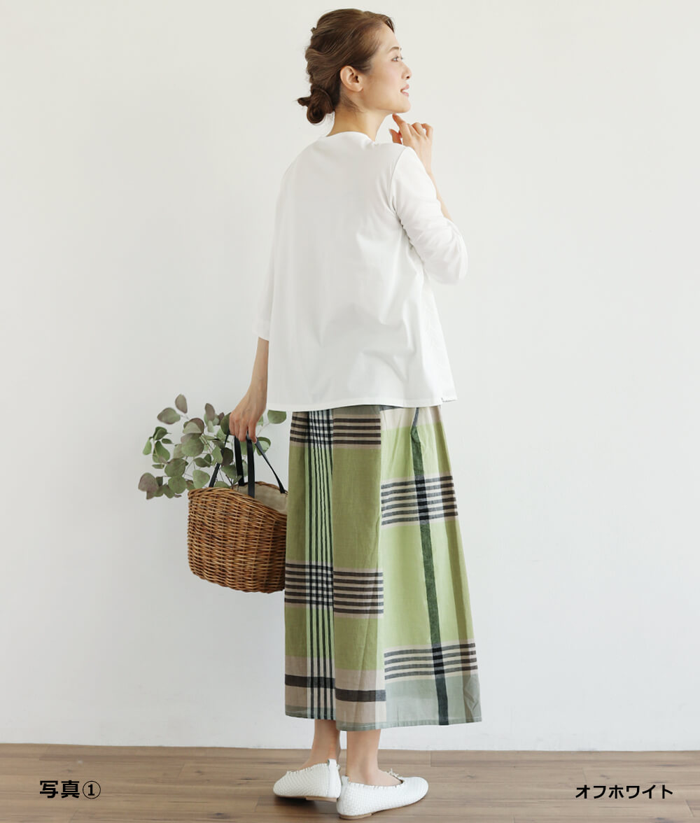 【SALE40%OFF】スカラップ刺繍レース合わせプルオーバー