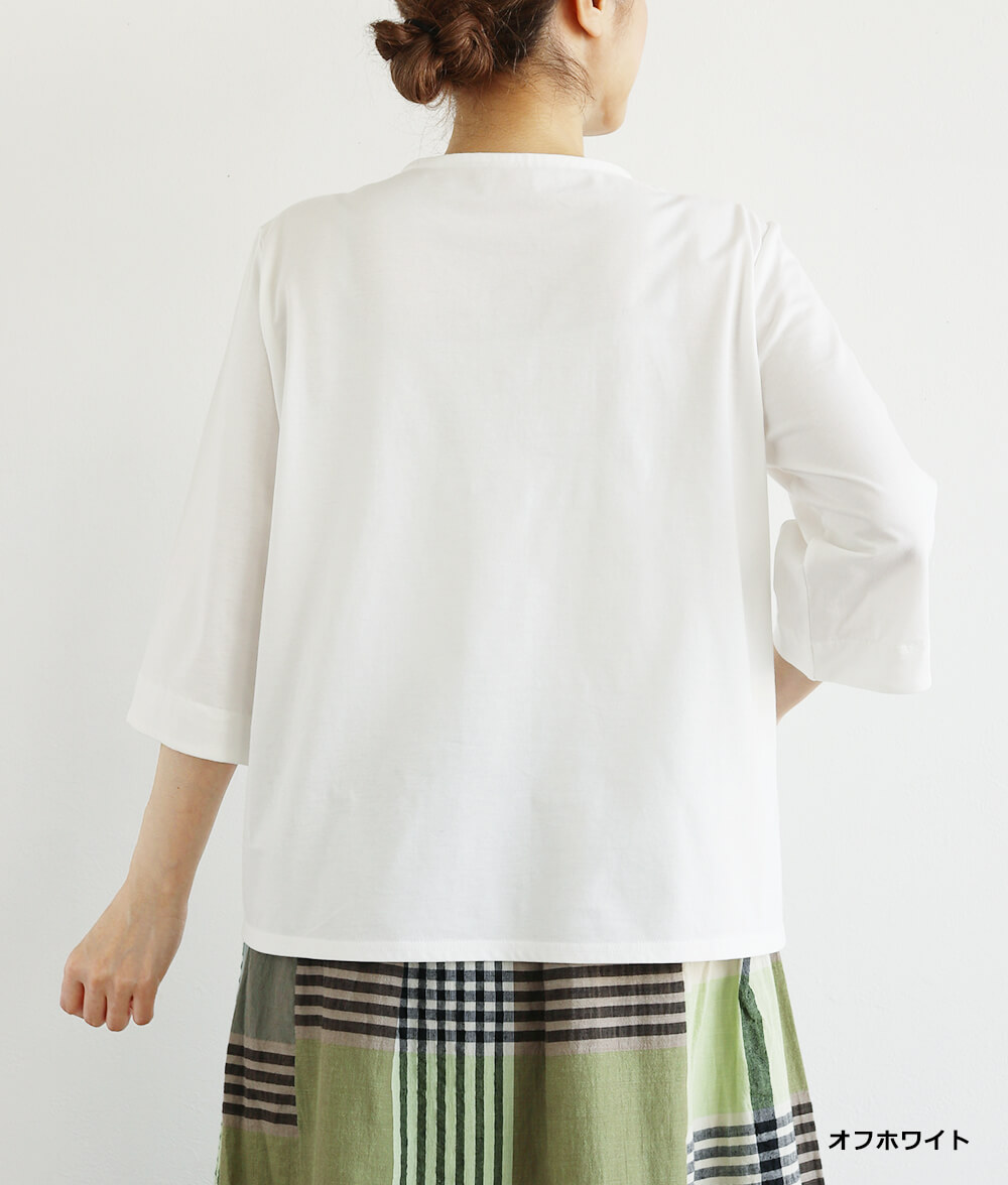 【SALE40%OFF】スカラップ刺繍レース合わせプルオーバー