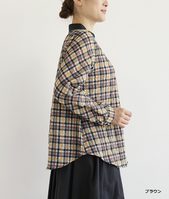 チェックブラウスl 50代・60代からの婦人服 オルウェイズ公式通販サイト