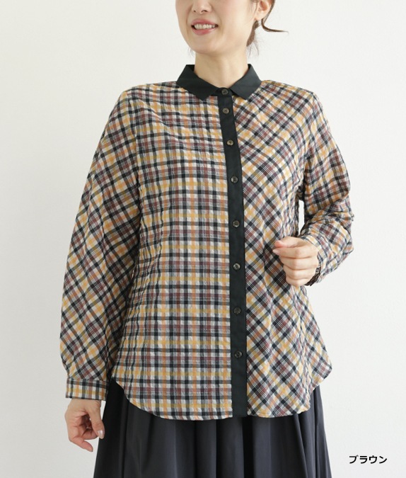 チェックブラウスl 50代・60代からの婦人服 オルウェイズ公式通販サイト
