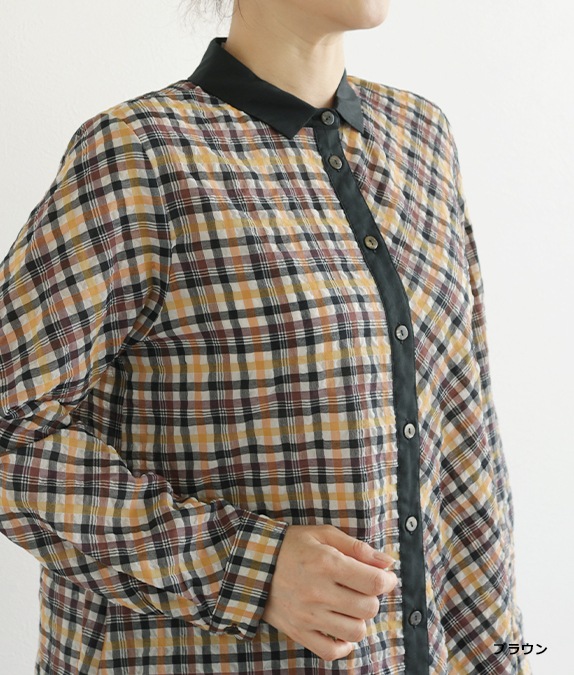 チェックブラウスl 50代・60代からの婦人服 オルウェイズ公式通販サイト