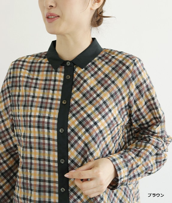 チェックブラウスl 50代・60代からの婦人服 オルウェイズ公式通販サイト