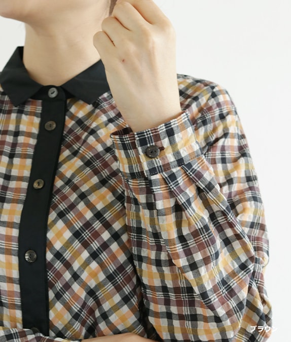 チェックブラウスl 50代・60代からの婦人服 オルウェイズ公式通販サイト