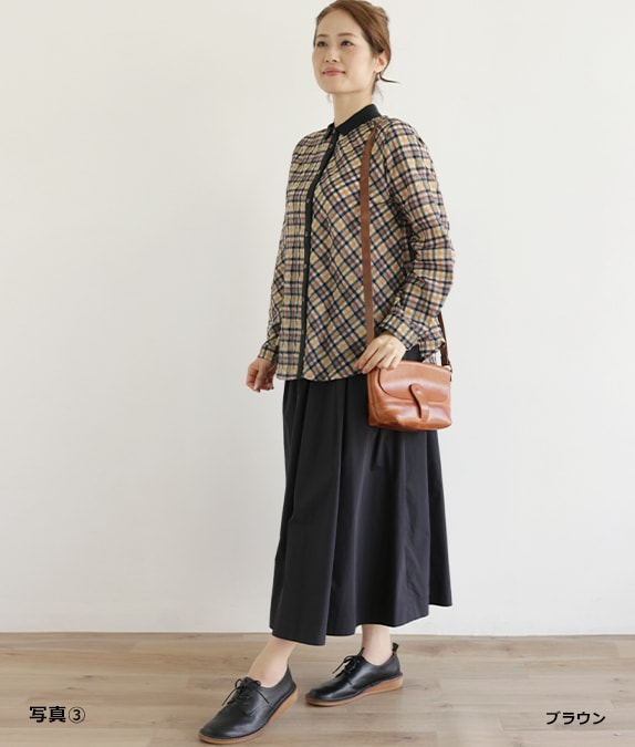チェックブラウスl 50代・60代からの婦人服 オルウェイズ公式通販サイト