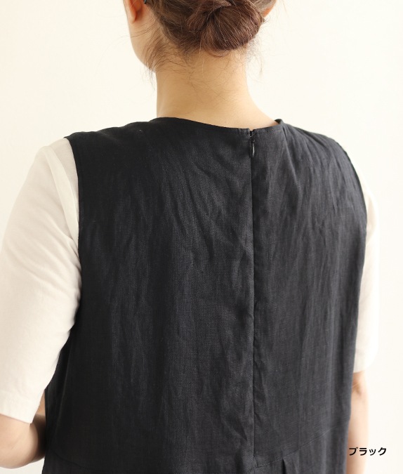 【SALE50%OFF】リネンタックワンピース