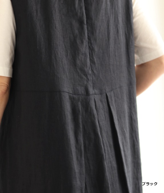 【SALE50%OFF】リネンタックワンピース