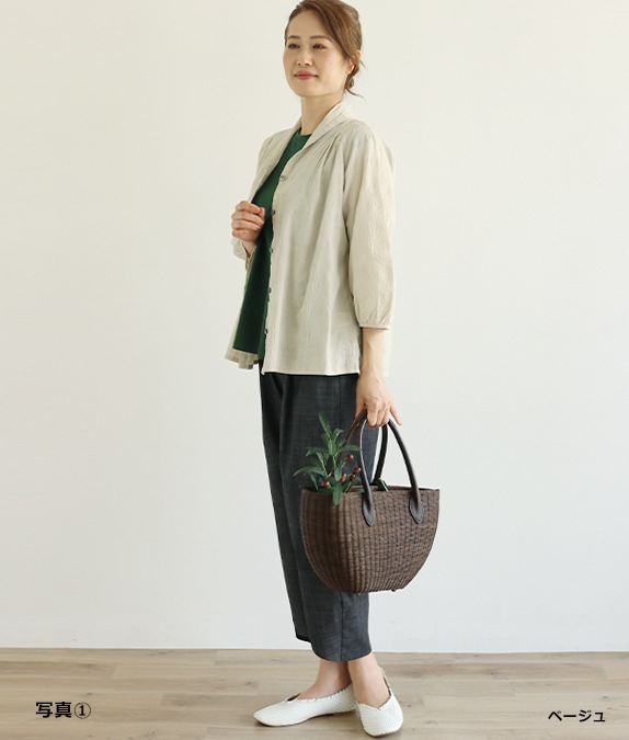 【4/17(金)10時～アウトレットSALE70%OFF】ドット柄ボイルブラウス