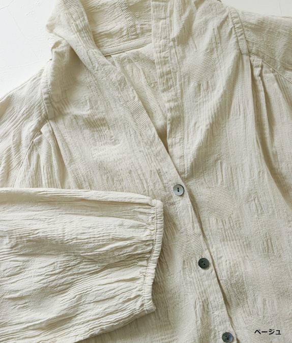 【4/17(金)10時～アウトレットSALE70%OFF】ドット柄ボイルブラウス