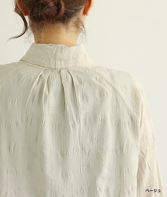 【4/17(金)10時～アウトレットSALE70%OFF】ドット柄ボイルブラウス