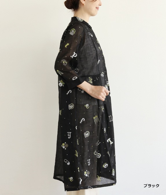 【SALE20%OFF】発泡フラワープリントワンピース