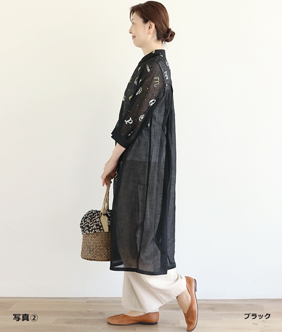 【SALE20%OFF】発泡フラワープリントワンピース