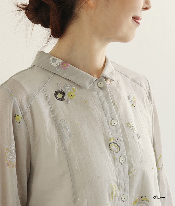 【SALE20%OFF】発泡フラワープリントワンピース