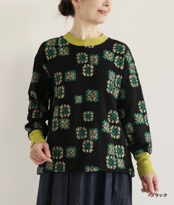 【SALE20%OFF】カットジャカードプルオーバー