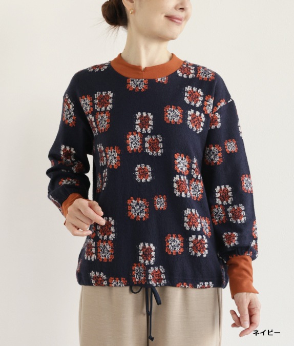 【SALE20%OFF】カットジャカードプルオーバー