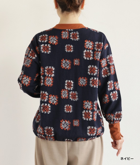 【SALE20%OFF】カットジャカードプルオーバー