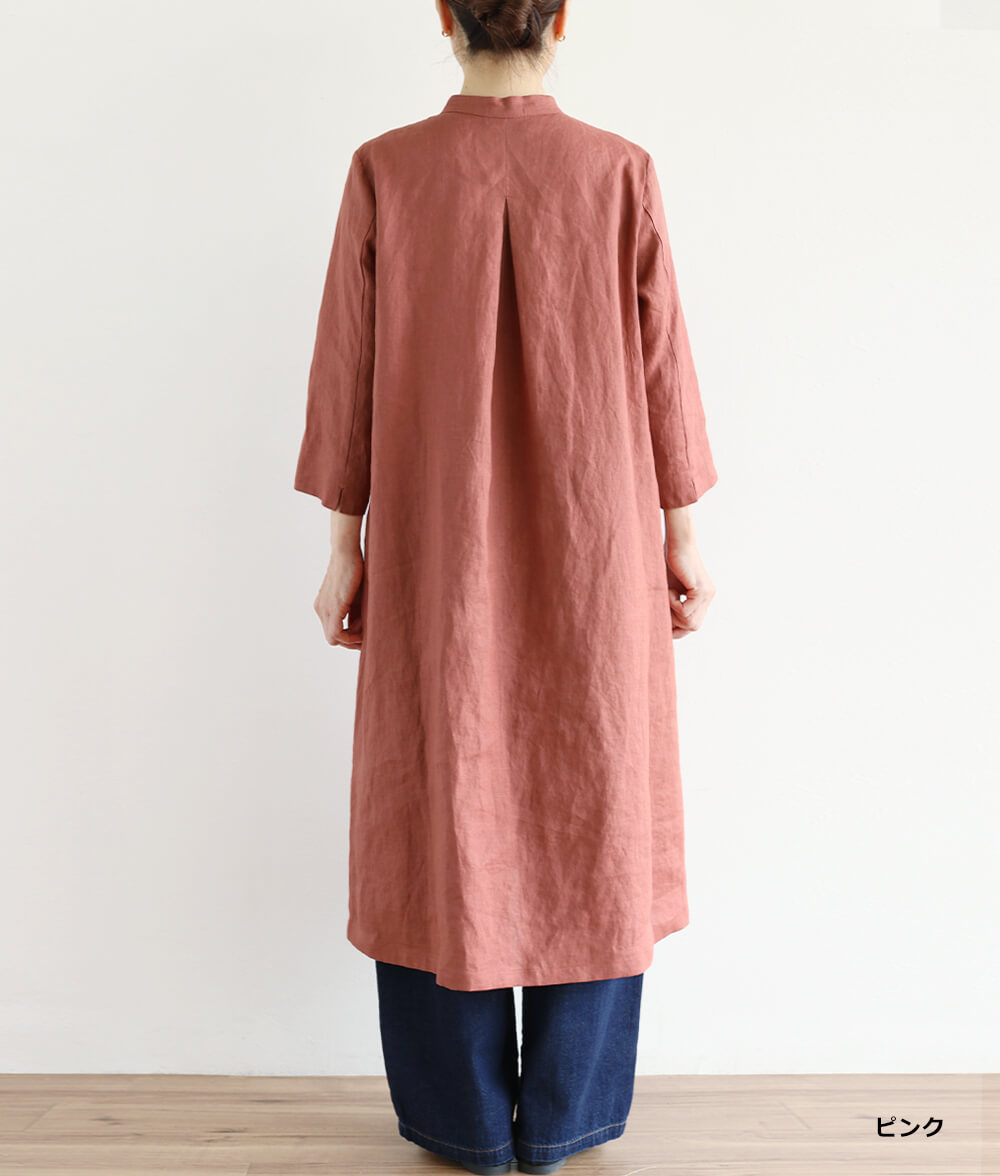 【SALE20%OFF】リネンタックワンピース