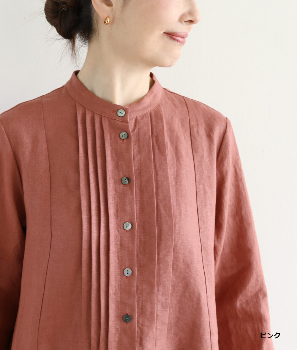 専用貴重34 ボタニカルリネンソフトタック ワンピース リネンタックワンピースl 50代・60代からの婦人服 オルウェイズ公式
