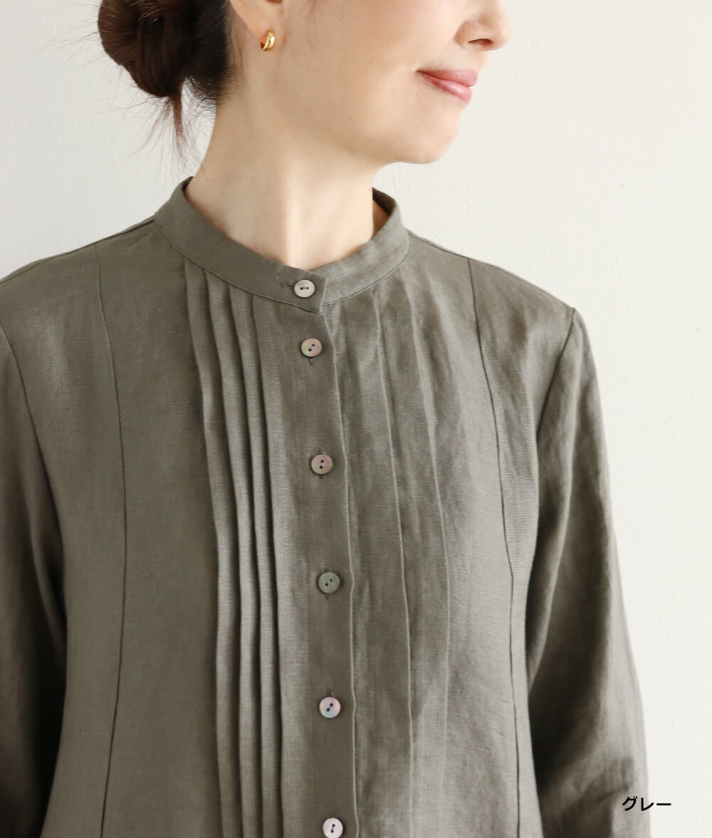 専用貴重34 ボタニカルリネンソフトタック ワンピース リネンタックワンピースl 50代・60代からの婦人服 オルウェイズ公式