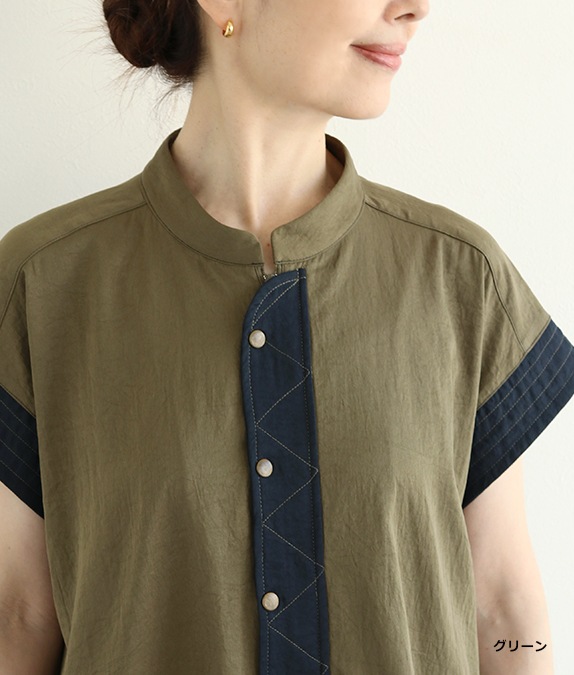 【SALE30%OFF】配色使いワンピース