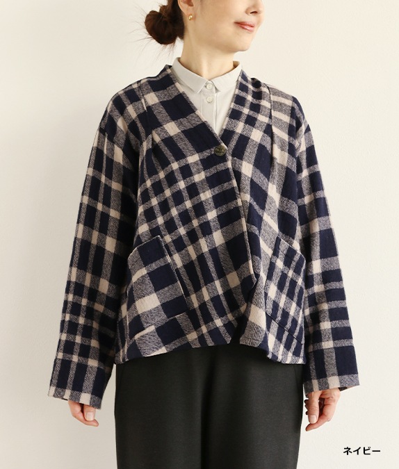 【SALE30％OFF】ビッグチェックジャケット