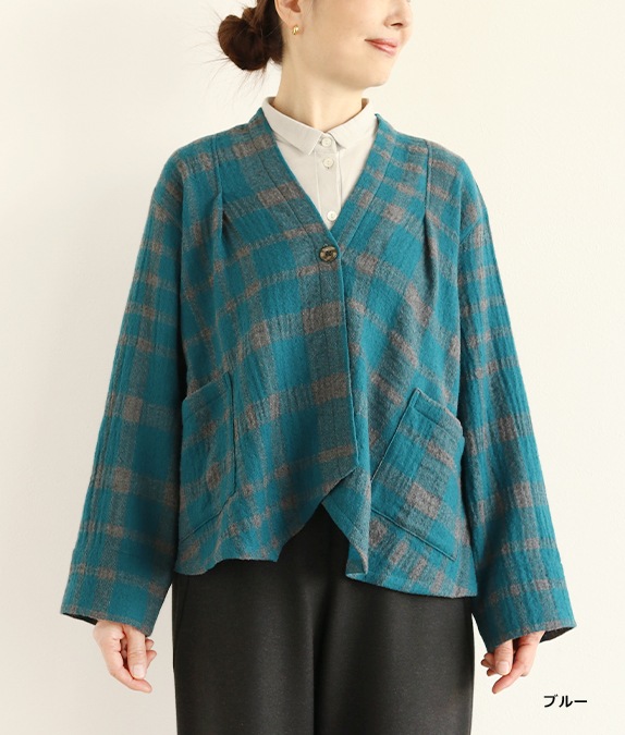 【SALE30％OFF】ビッグチェックジャケット
