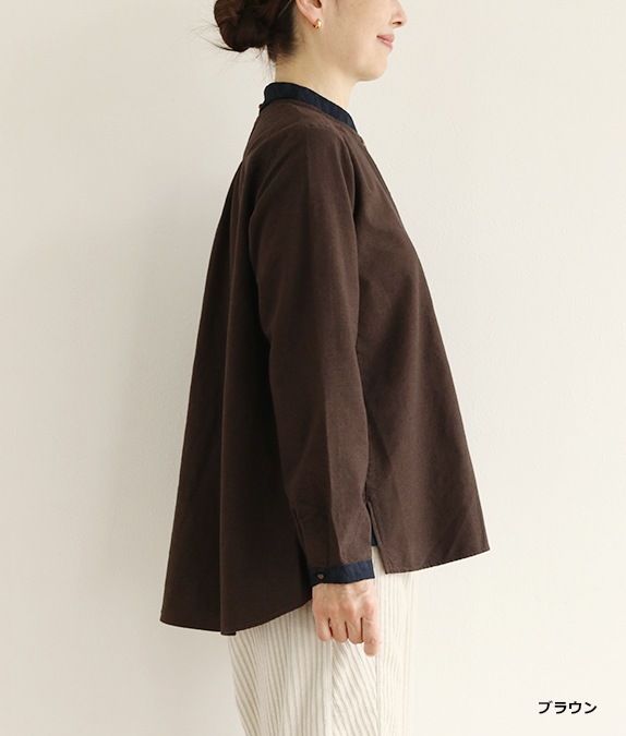 【SALE20%OFF】スウェードネルブラウス