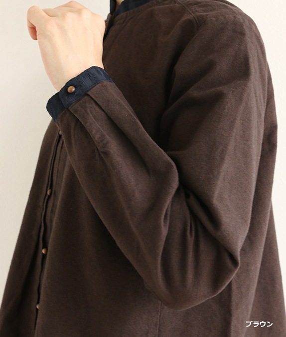 【SALE20%OFF】スウェードネルブラウス