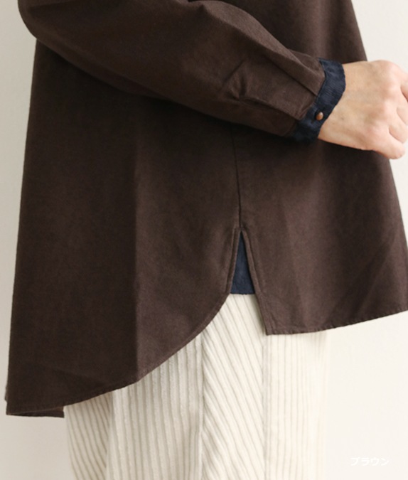 【SALE20%OFF】スウェードネルブラウス