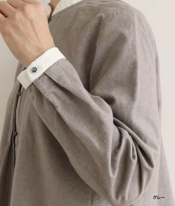 【SALE20%OFF】スウェードネルブラウス