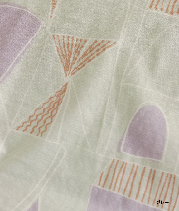 【SALE40%OFF】幾何学柄クルーネックプルオーバー