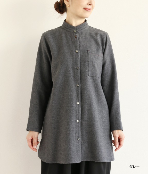 配色ステッチロングブラウスl 大人の婦人服 オルウェイズ公式通販サイト