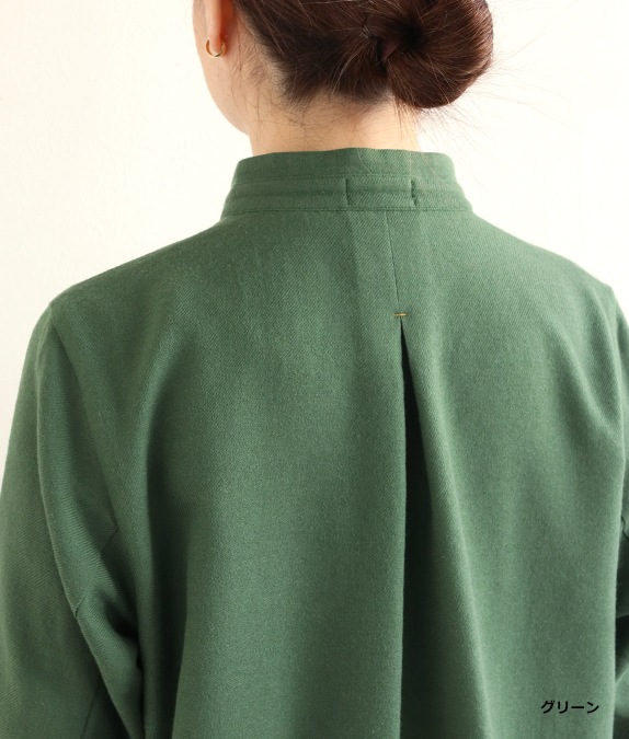 【SALE40％OFF】配色ステッチロングブラウス