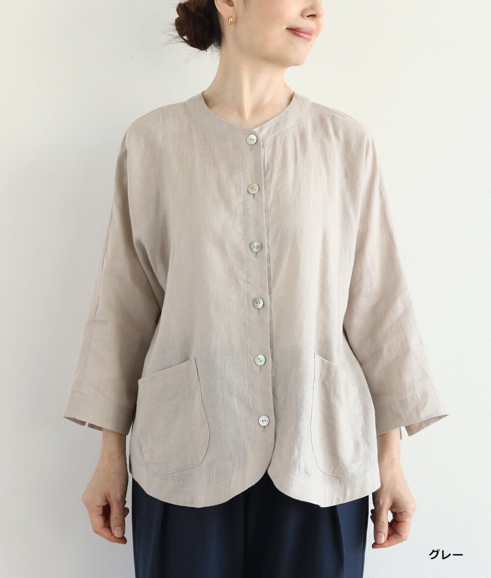 【SALE40%OFF】コットンリネンジャケット