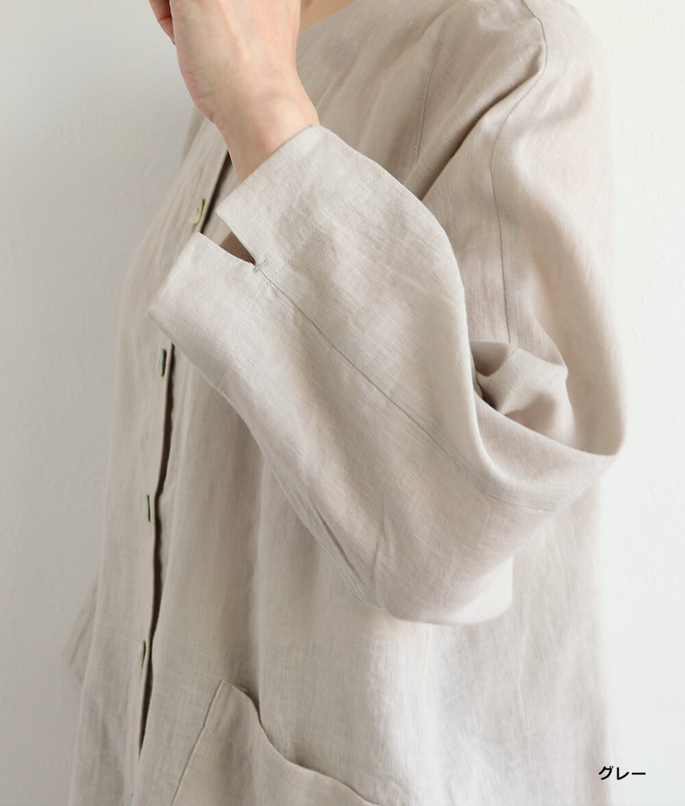 unfil コットンリネン　定価5万超えジャケット コットンリネンジャケット l 50代・60代からの婦人服 オルウェイズ公式