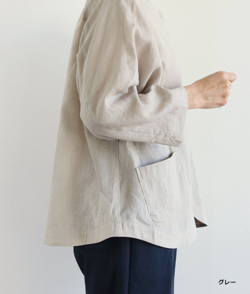 unfil コットンリネン　定価5万超えジャケット コットンリネンジャケット l 50代・60代からの婦人服 オルウェイズ公式
