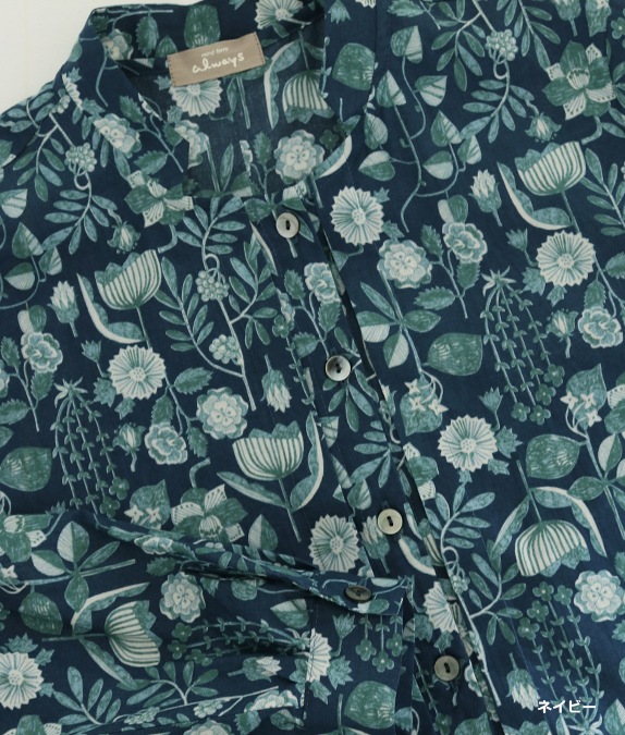 【SALE50％OFF】草花柄タックワンピース