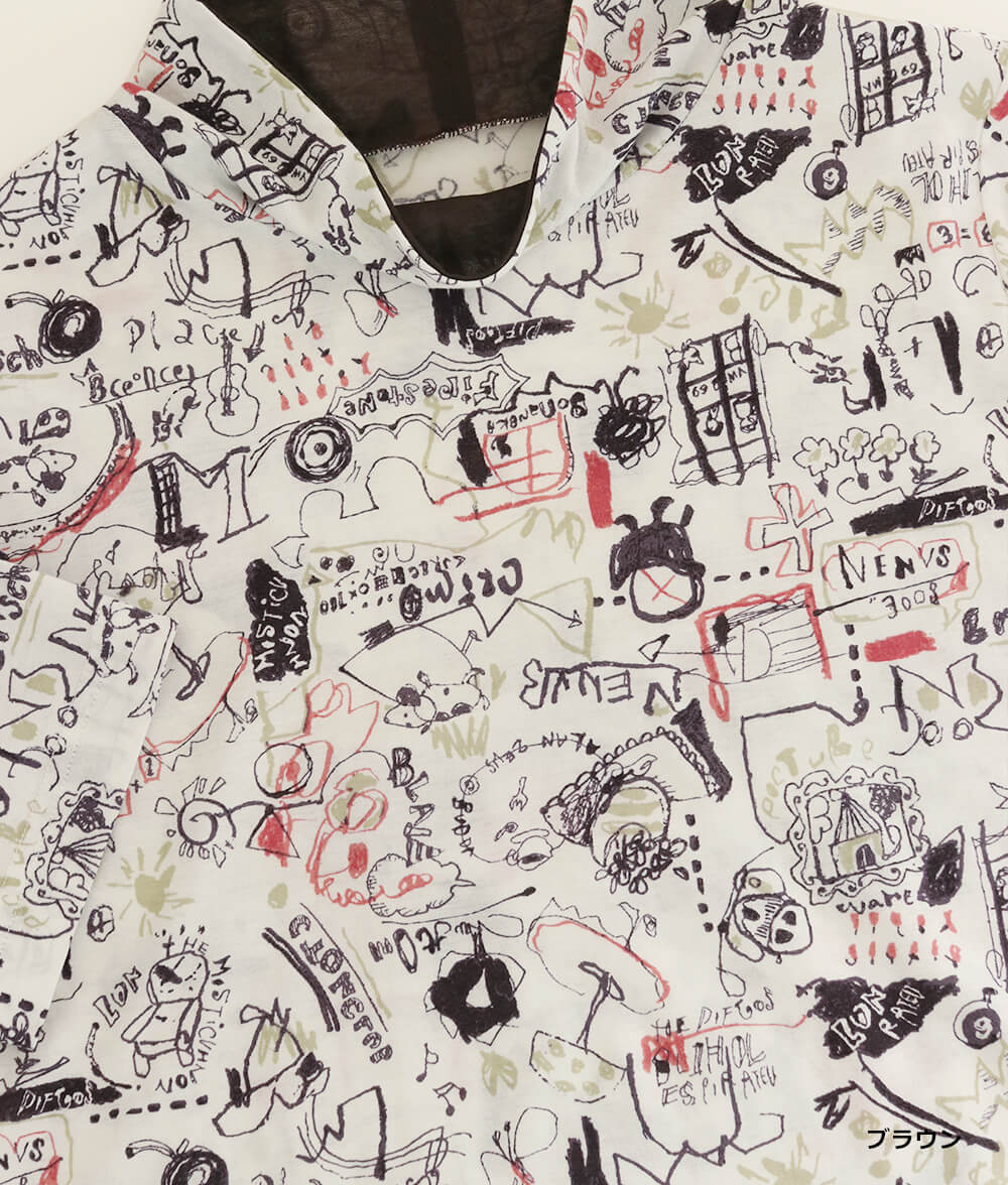 【SALE30%OFF】らくがきスケッチプルオーバー