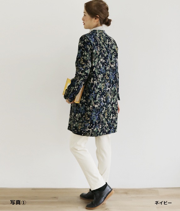 【SALE50％OFF】草花コーデュロイチュニック