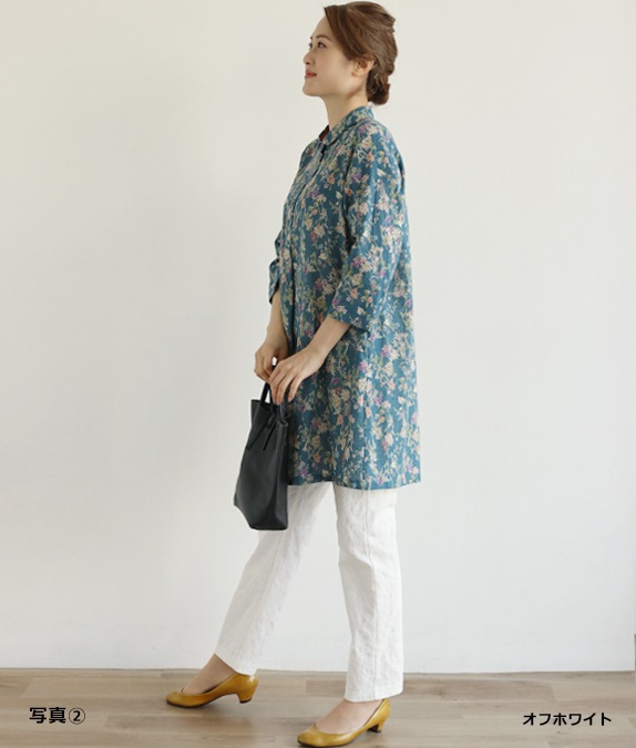 ジャカードウエストリブパンツ