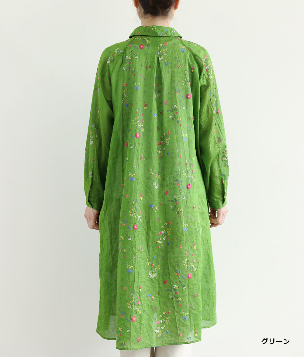 【SALE30%OFF】発泡フラワープリントワンピース