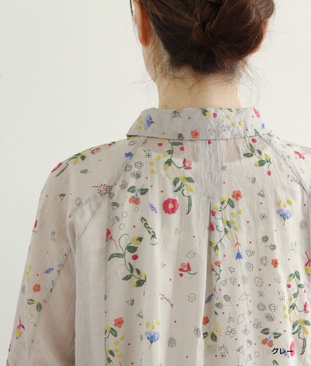 【SALE30%OFF】発泡フラワープリントワンピース