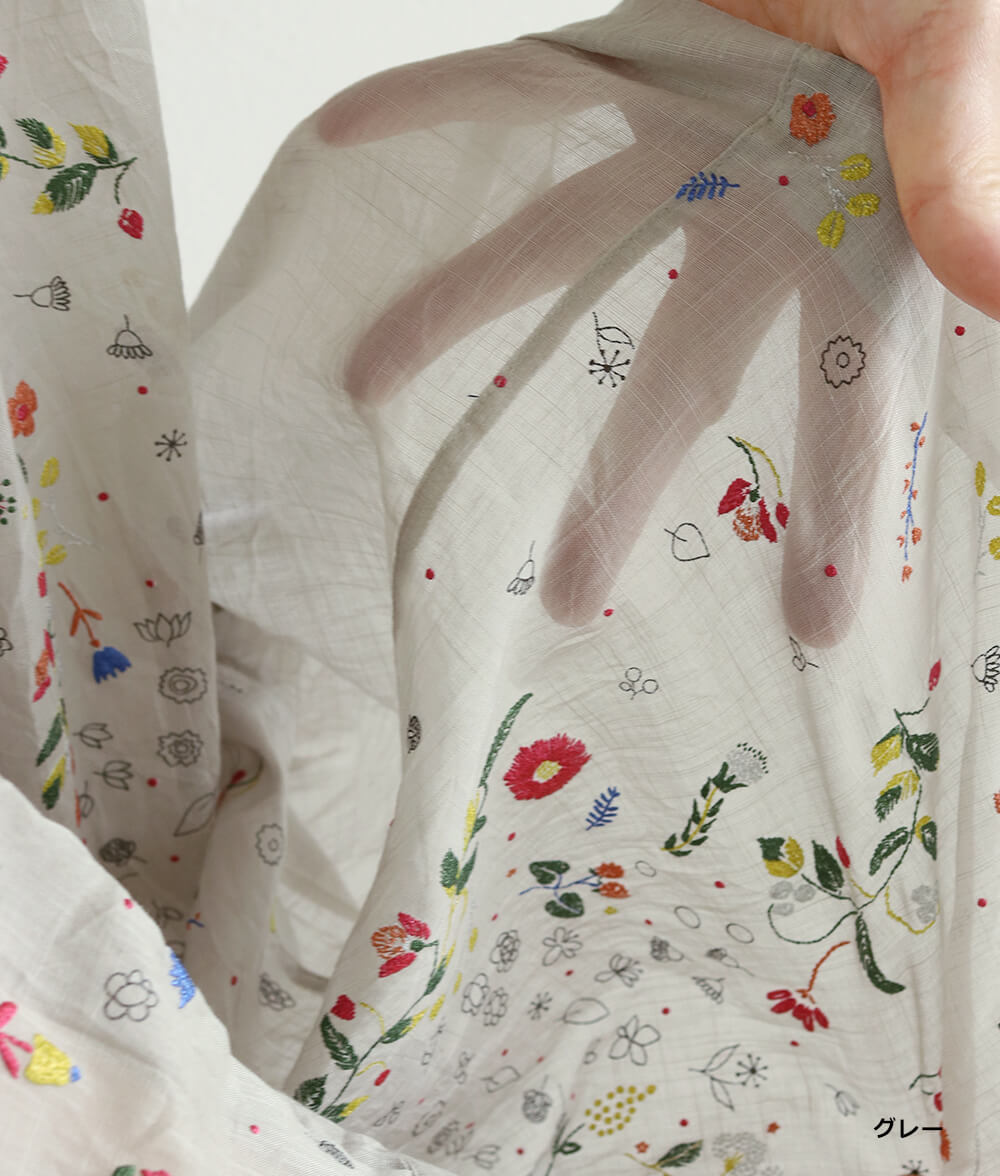 【SALE30%OFF】発泡フラワープリントワンピース