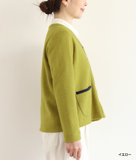【SALE40％OFF】マイクロループ梨地カーディガン